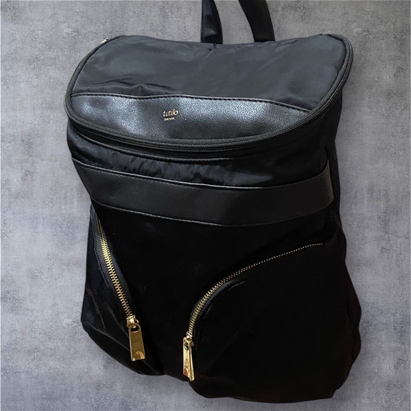 Tulio Backpack with Gold Accents Business Casual  Size 12 x 12 Dark Academia - Picture 3 of 11